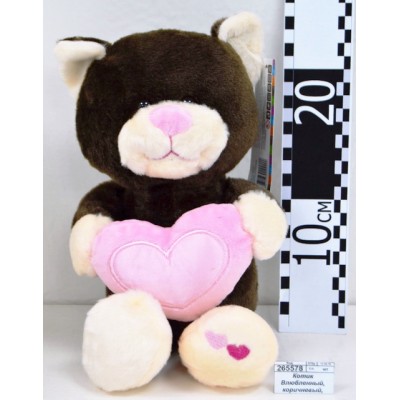 Котик Влюбленный, коричневый, 22см МР-НН-В28906ЕВ Котик Влюбленный, коричневый, 22см МР-НН-В28906ЕВ
