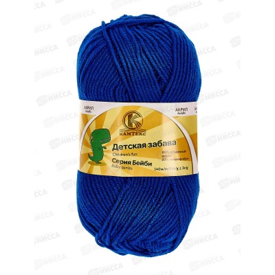 Пряжа Детская забава василек микрофибра 20%, акрил объемный 80% 140м 50гр 019 *10 Пряжа Детская забава василек микрофибра 20%, акрил объемный 80% 140м 50гр 019 *10