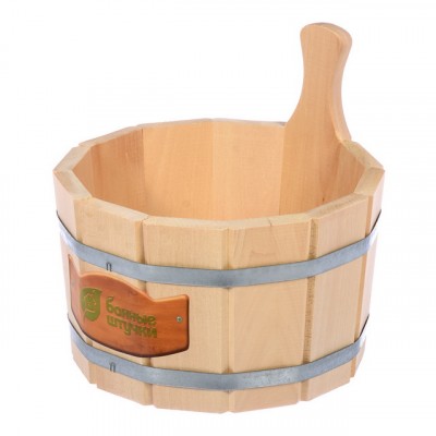 Ушат &quotшайка&quot 5 литров липа &quotБанные штучки&quot  03357 *1