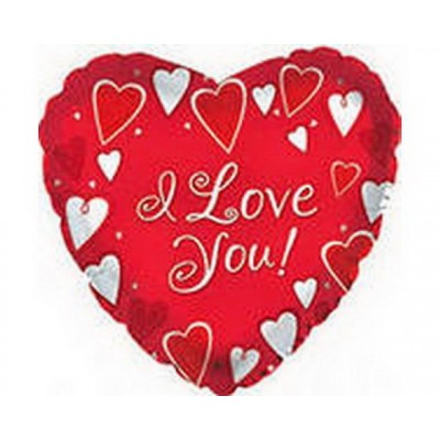 Шар фольгированный фигурный Сердце 028642 *50  Б