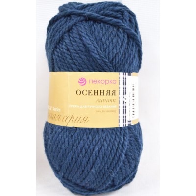 Пряжа Осенняя индиго шерсть25% акрил объемный75% 200гр 150м 156 Пряжа Осенняя индиго шерсть25% акрил объемный75% 200гр 150м 156