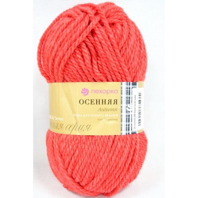 Пряжа Осенняя красный мак шерсть25% акрил объемный75% 200гр 150м 88 Пряжа Осенняя красный мак шерсть25% акрил объемный75% 200гр 150м 88