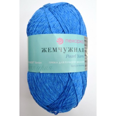 Пряжа Жемчужная василек хлопок50% вискоза50% 100гр 425м 26 Пряжа Жемчужная василек хлопок50% вискоза50% 100гр 425м 26