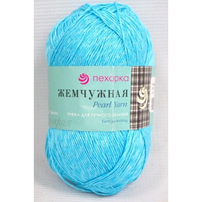 Пряжа Жемчужная льдинка хлопок/вискоза 100гр 425м 63