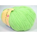 Пряжа Детский каприз салатовый мериносовая шерсть50% фибра50% 50гр 225м 41 Пряжа Детский каприз салатовый мериносовая шерсть50% фибра50% 50гр 225м 41