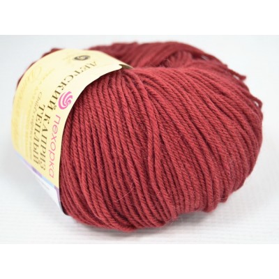 Пряжа Детский каприз теплый бордо мериносовая шерсть50% фибра50% 50гр 125м 07 Пряжа Детский каприз теплый бордо мериносовая шерсть50% фибра50% 50гр 125м 07