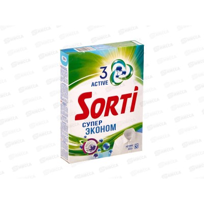СОРТИ ГП автомат супер эконом стиральный порошок 350г *24 /8519-3 СОРТИ ГП автомат супер эконом стиральный порошок 350г *24 /8519-3
