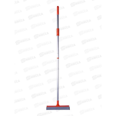 Окномойка "Умничка" 25см с телескопической ручкой 120см оранжевая *50 WR015 Окномойка "Умничка" 25см с телескопической ручкой 120см оранжевая *50 WR015