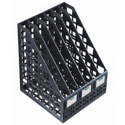 Лоток вертикальный 6 секций СТАММ черный, ЛТ87/ЛТВ-63726 *12 Лоток вертикальный 6 секций СТАММ черный, ЛТ87/ЛТВ-63726 *12