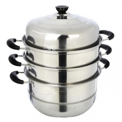 Мантоварка 28см нержавеющая сталь 3 яруса 822-107 г Мантоварка 28см нержавеющая сталь 3 яруса 822-107 г