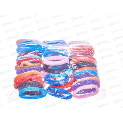 Резинка для волос 48шт цветная ткань (048722) *12 Ж Резинка для волос 48шт цветная ткань (048722) *12 Ж