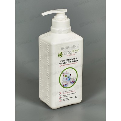 CLEAN HOME Гель для мытья детской посуды и игрушек 1литр *10 CLEAN HOME Гель для мытья детской посуды и игрушек 1литр *10