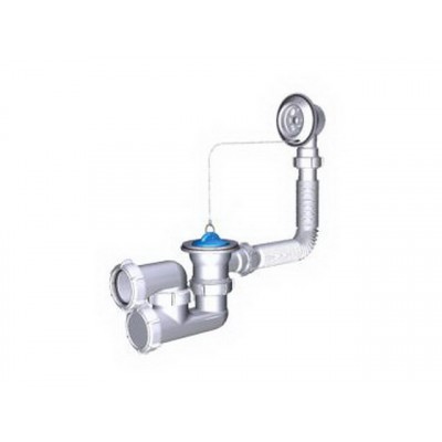 Сифон для ванны регулируемый с выпуском и переливом, V210 *35 Сифон для ванны регулируемый с выпуском и переливом, V210 *35