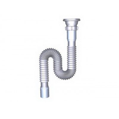 Гофросифон 1 1/2&quotх40 с нержавеющей решеткой F101  *75