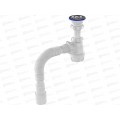 Сифон для умывальника 1 1/2&quot х 40 с выпуском с гибкой трубой 40х40/50, S0115-35-MR  *35
