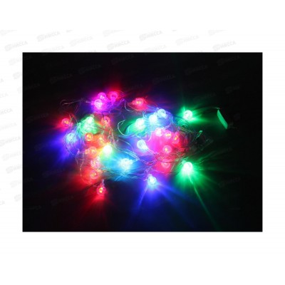 Гирлянда 5м,&quotШар ледяной&quot, 28 диодов, разноцветные, прозрачный провод, AL-8615-1 *150