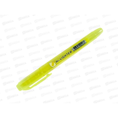 Маркер CROWN Multi Hi-Lighter текстовый желтый, 1-4мм, H-500 *12