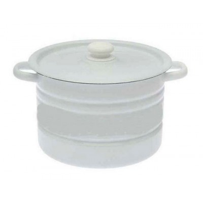 Кастрюля 8,0л цилиндрическая светлая с пластмассовой кнопкой С41620.3 *2