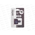 Карта памяти PERFEO microSD  16Gb (class10) economy с адаптером