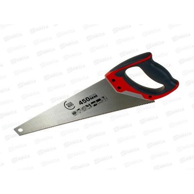 Ножовка по дереву 450мм, 11 зубьев на дюйм, двухкомпонентная ручка, универсальный профиль, 3D, 2601042 Ножовка по дереву 450мм, 11 зубьев на дюйм, двухкомпонентная ручка, универсальный профиль, 3D, 2601042