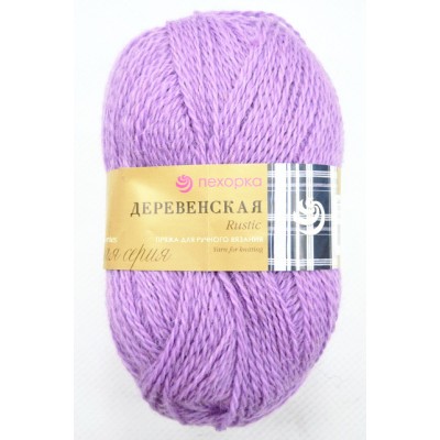 Пряжа Деревенская персидская сирень шерсть 100гр 250м 516 Пряжа Деревенская персидская сирень шерсть 100гр 250м 516