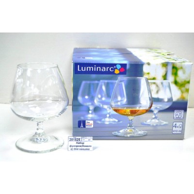 оНабор фужеров(бокалов) для коньяка 4шт 410мл Сигнатюр(Эталон) J2934