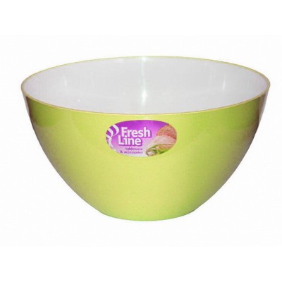 Миска 1,5л &quotFresh Line&quot бело-желтая М701БЖ *40