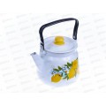 Чайник 3,5л декорированный сферический Лимоны белый с кнопкой С2716.3*97 Чайник 3,5л декорированный сферический Лимоны белый с кнопкой С2716.3*97