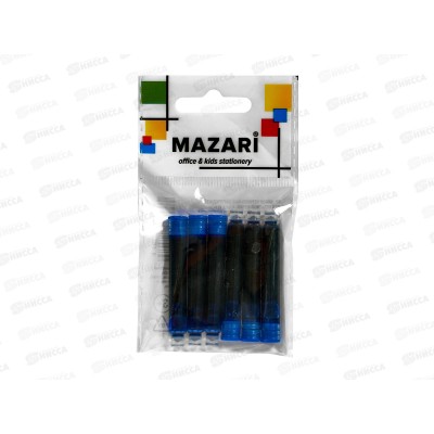Картридж чернильный для перьевой ручки MAZARI,6шт,М-7941*25 Картридж чернильный для перьевой ручки MAZARI,6шт,М-7941*25