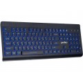 Клавиатура проводная Perfeo BACKLIGHT Multimedia, с подсветкой кнопок/букв, USB, чёрная, PF_5138