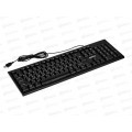 Клавиатура проводная Perfeo стандартная, USB, чёрная, 3093