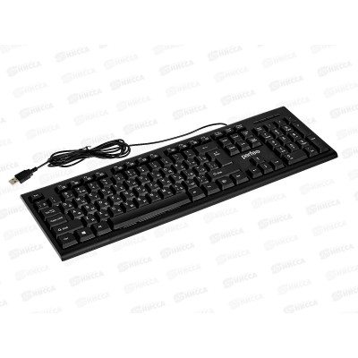 Клавиатура проводная Perfeo стандартная, USB, чёрная, 3093