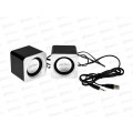 Колонки Perfeo 2.0 Wave, 2*3Вт, USB красный, PF-128-R
