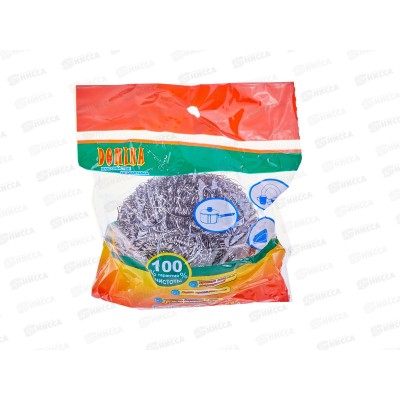 Губка для посуды металлическая DOMINA (27 г)    Р