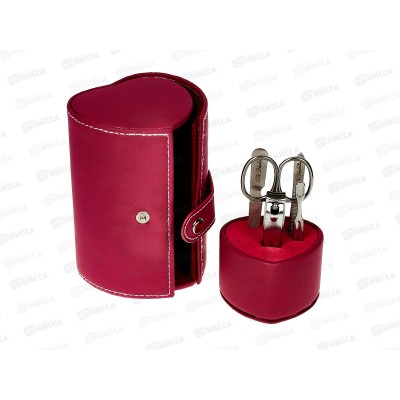 Маникюрный набор 5 предметов бордовый футляр из искусственной кожи 107-014 Маникюрный набор 5 предметов бордовый футляр из искусственной кожи 107-014