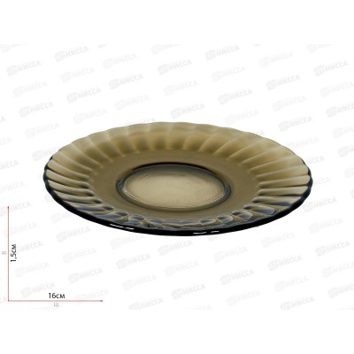 Блюдце &quotELIСA" дымка d-160mm 62093 *6