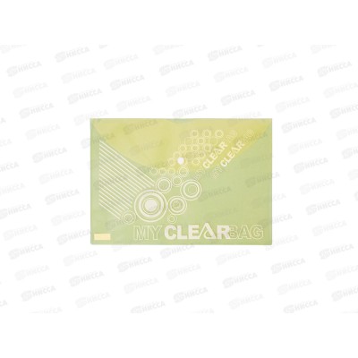 Папка с кнопкой FLEXoffice А4 зеленая, 0.18мм, FO-CBF05 *10