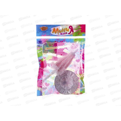 Набор аксессуаров для куклы, зонтик и шляпка, РАС, 15х23см,М6737,Д85577 Набор аксессуаров для куклы, зонтик и шляпка, РАС, 15х23см,М6737,Д85577