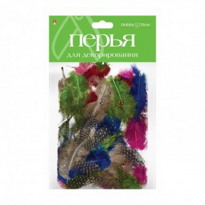 Декор элементы Альт ПЕРЬЯ экзотический микс,наб №6,2-407/03 *12 Декор элементы Альт ПЕРЬЯ экзотический микс,наб №6,2-407/03 *12