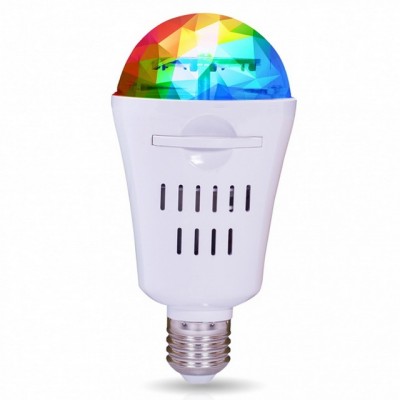 Лампа светодиодная волшебная REV DISCO RGB E27  4Вт (цветомузыка + 3 паттерна с картинками),  32453   *5