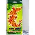 Карандаши 12 цветов Darvish Жар-птица пластиковые  DV-119-12 *12/120 Карандаши 12 цветов Darvish Жар-птица пластиковые  DV-119-12 *12/120
