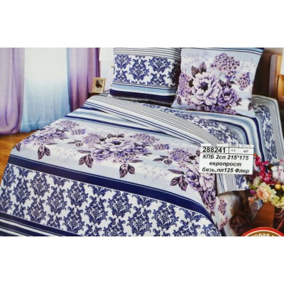 Комплект постельного белья 2спальное 215*175 европрост бязь,пл125 Флер Комплект постельного белья 2спальное 215*175 европрост бязь,пл125 Флер