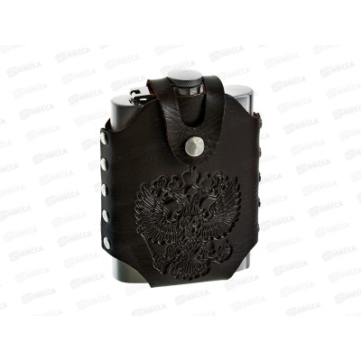 Фляжка 8oz 240мл нержавейка в чехле (048337)  Ж