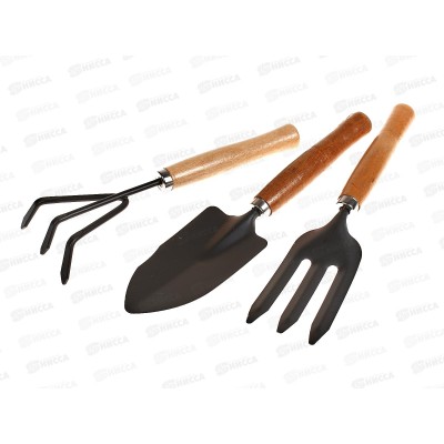 Набор садовый (лопатка+грабли+вилы) 25 см., AL-2838 *100 Набор садовый (лопатка+грабли+вилы) 25 см., AL-2838 *100