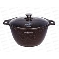 Кастрюля 4,0л со стеклянной крышкой антипригарное покрытие кофейный мрамор кмки42а M.I. *3 Кастрюля 4,0л со стеклянной крышкой антипригарное покрытие кофейный мрамор кмки42а M.I. *3