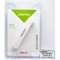Хаб SmartBuy USB2.0 на 4 порта, белый, SBHA408-W