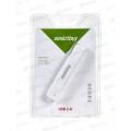 Хаб SmartBuy USB2.0 на 4 порта, белый, SBHA408-W Хаб SmartBuy USB2.0 на 4 порта, белый, SBHA408-W