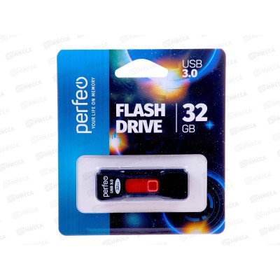 Флеш-карта USB 3.0 Perfeo  32GB S05 Black