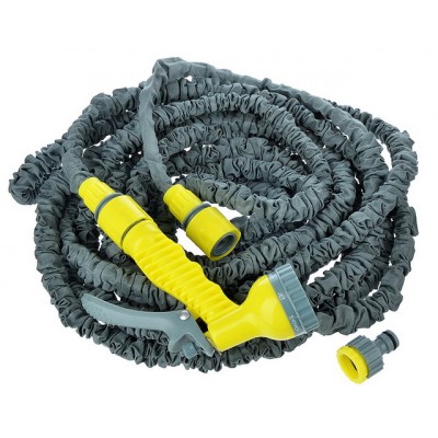 Шланг поливочный растягивающийся 22м ткан оплетка с пистолетом 1/2 168-005 г