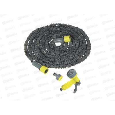 Шланг поливочный растягивающийся 22м ткан оплетка с пистолетом 1/2 168-005 г